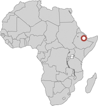 showing the location of ethiopia in africa map